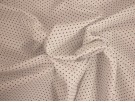 Printed Cotton Poplin Fabric - White with Black Polka dots